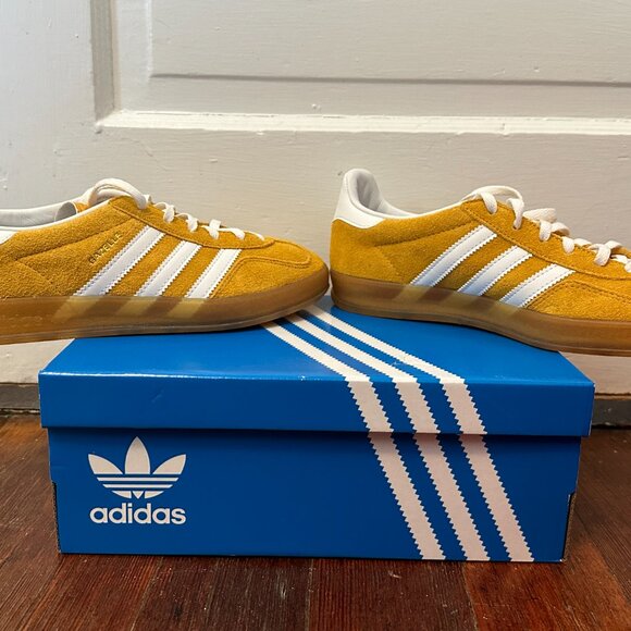 adidas Gazelle Indoor Orange Peel White, size 7 - Picture 3 of 7